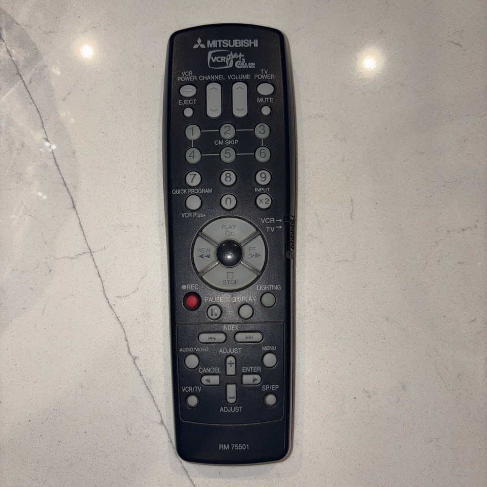 Mitsubishi RM 75501 TV VCR Remote Control